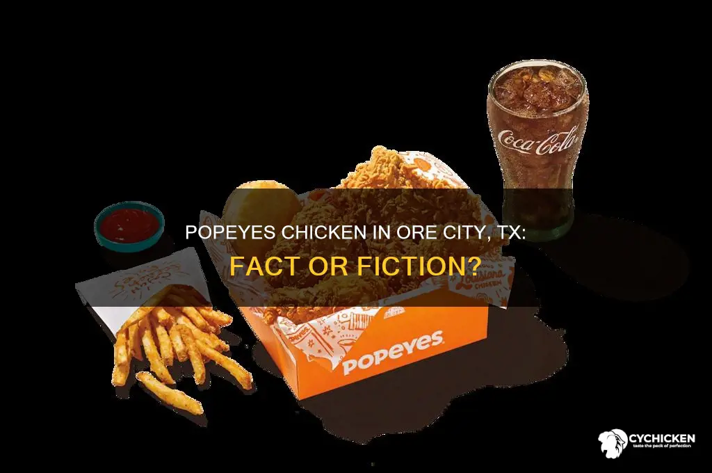 is popeyes chicken in ore city tx