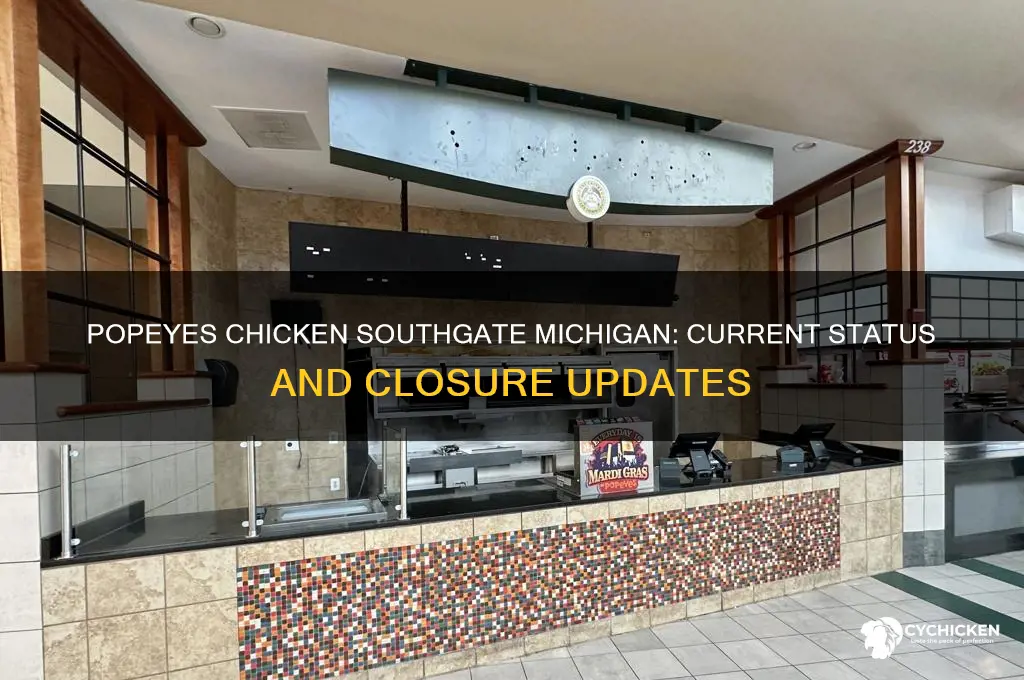 is popeyes chicken in southgate michigan closed