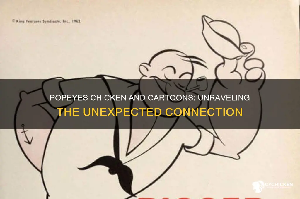 is popeyes chicken is associated with cartton