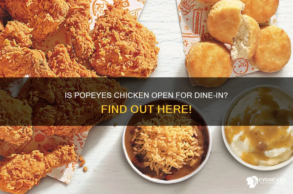 is popeyes chicken open for dine in