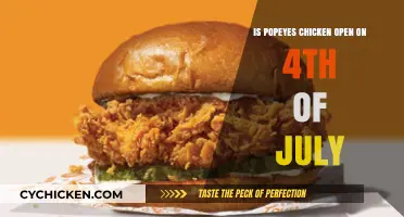 Popeyes Chicken Independence Day Hours: Open on July 4th?