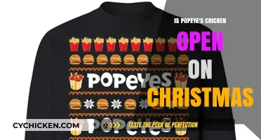 Popeye's Chicken Christmas Hours: Open or Closed on December 25th?