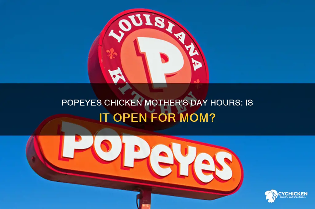 is popeyes chicken open on mother