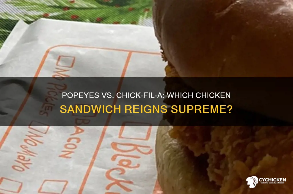 is popeyes chicken sandwich better than chick