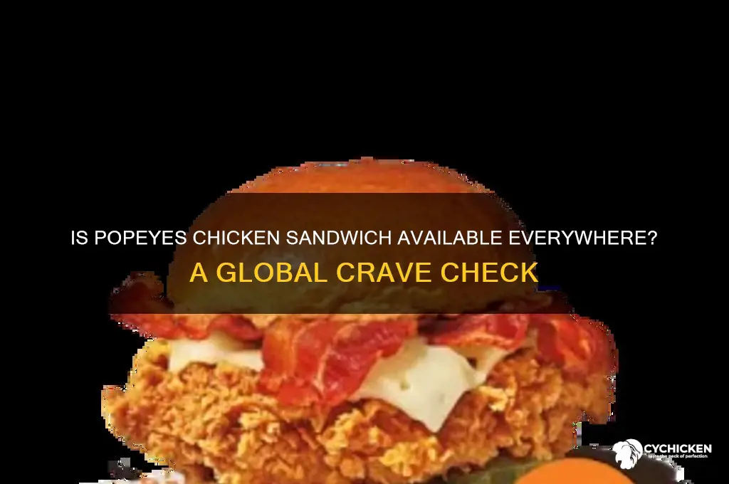 is popeyes chicken sandwich everywhere