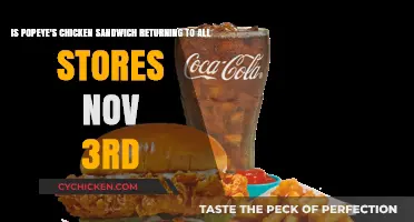 Popeye's Chicken Sandwich Returns Nationwide on November 3rd: What to Expect