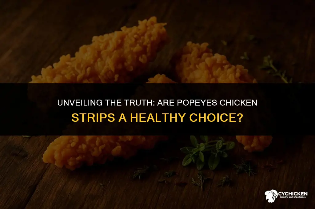 is popeyes chicken strips healthy