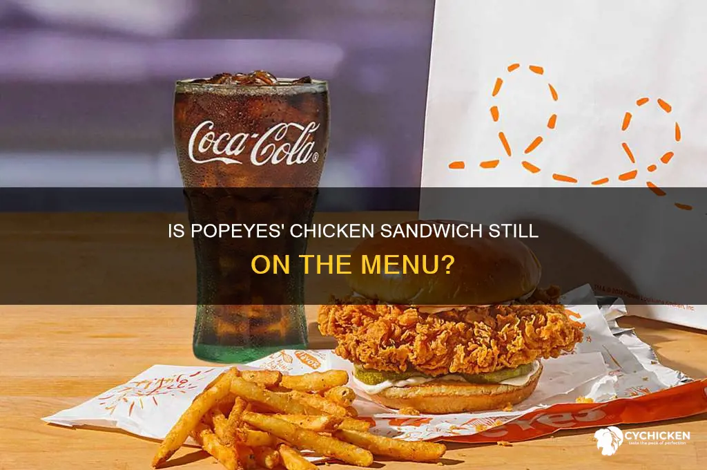 is popeyes still doing tbe chicken sandwhich