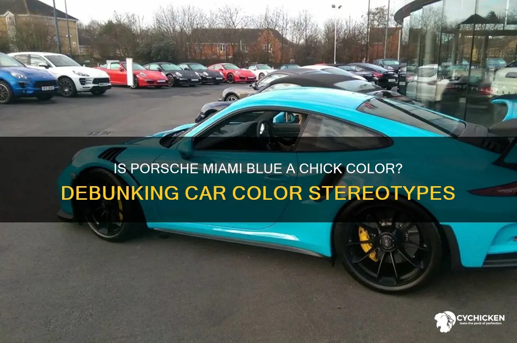 is porsche miami blue a chick color