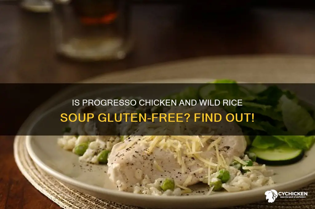 is progresso chicken and wild rice gluten free