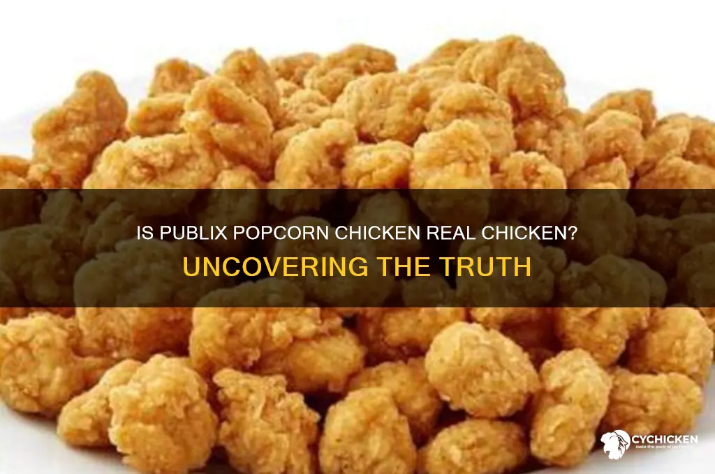 is publix popcorn chicken made from chicken