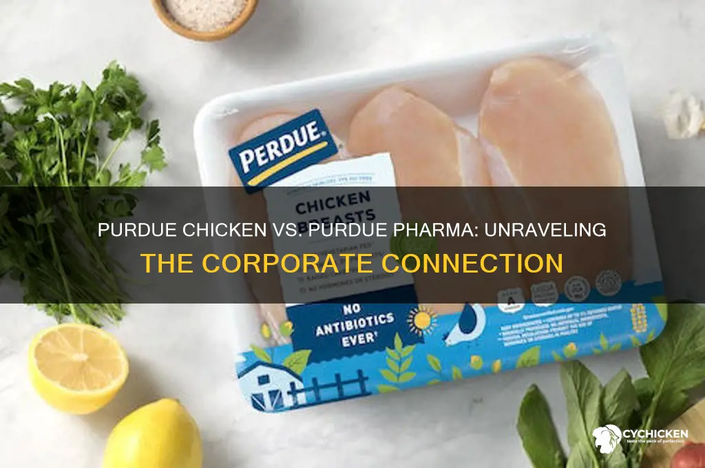 is purdue chicken related to purdue pharma