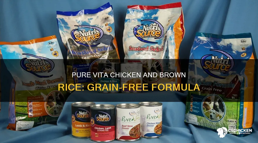 is pure vita chicken and brown rice grain free