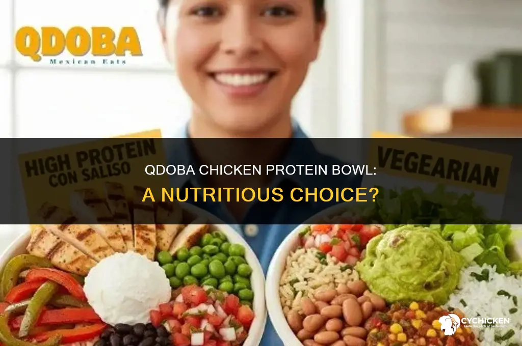 is qdoba chicken protein bowl healthy