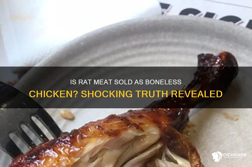 is rat meat being sold as boneless chicken