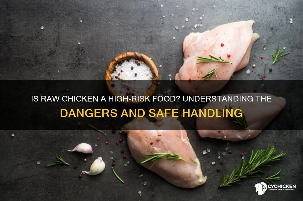 is raw chicken a high risk food