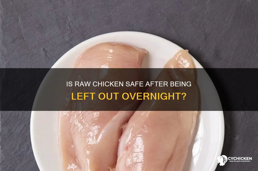 is raw chicken ok if left out overnight