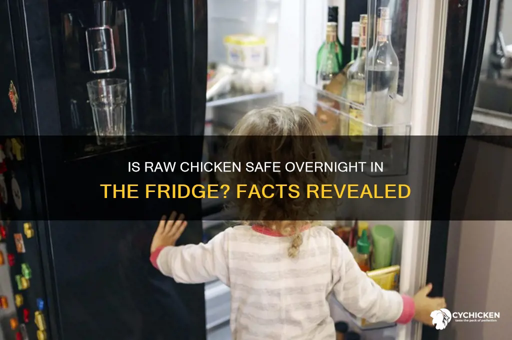 is raw chicken ok overnight in fridge