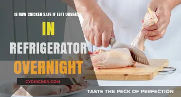 Raw Chicken: Safe Unsealed Overnight in Fridge?