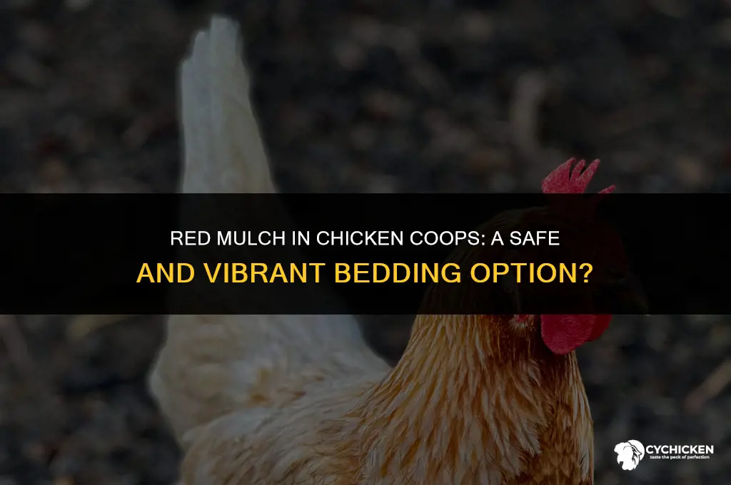 is red mulch safe in a chicken coop