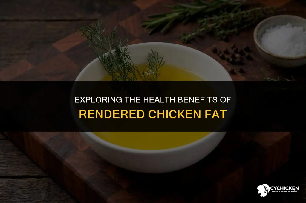 is rendered chicken fat healthy