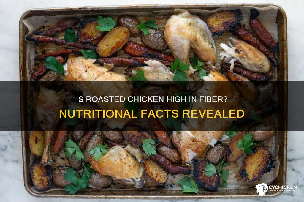 is roasted chicken high in fiber