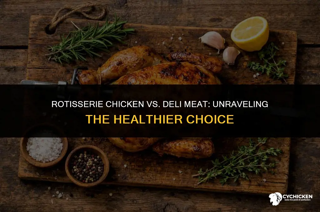 is rotisserie chicken healthier than deli meat