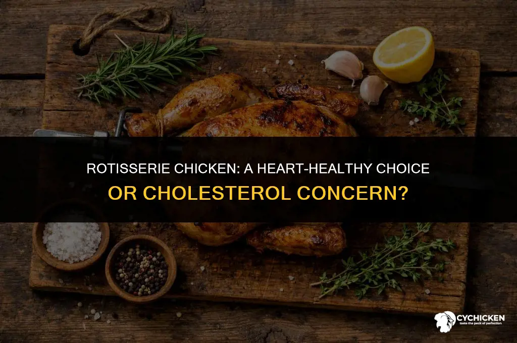 is rotisserie chicken healthy for cholesterol