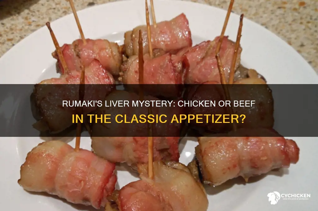 is rumaki made with chicken or beef liver