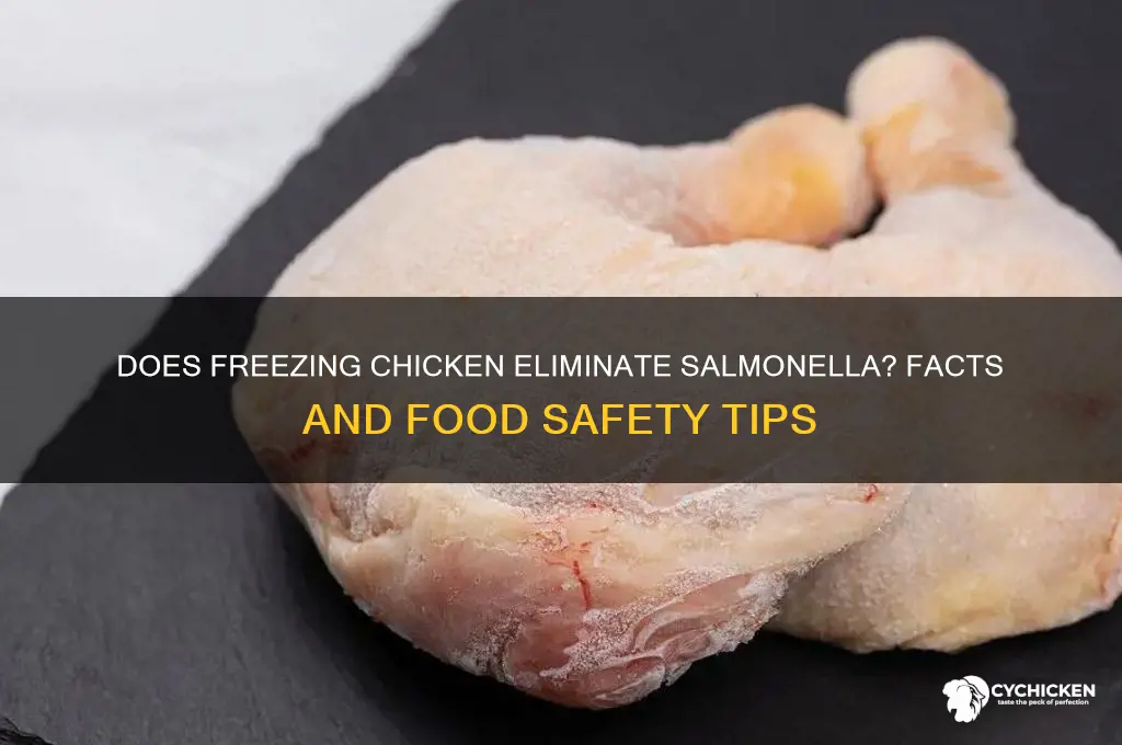 is salmonella on chicken killed by freezing