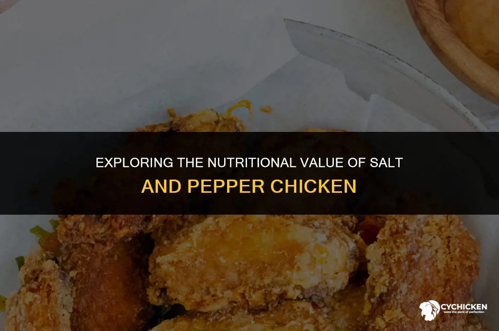 is salt and pepper chicken healthy