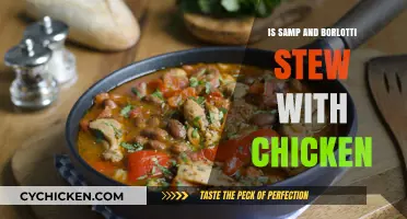 Hearty Samp and Borlotti Bean Stew with Chicken: A Comforting Meal