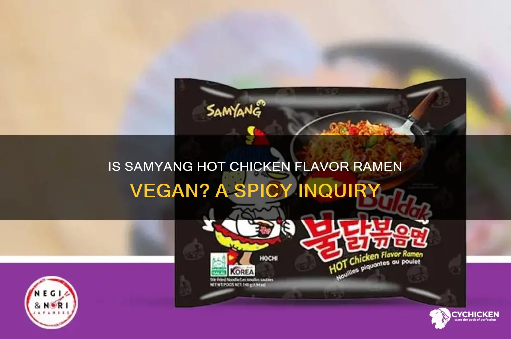 is samyang hot chicken flavor ramen vegan