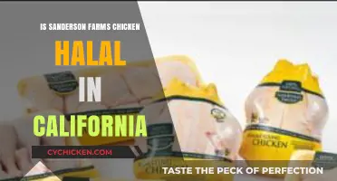 Is Sanderson Farms Chicken Halal in California? A Detailed Look