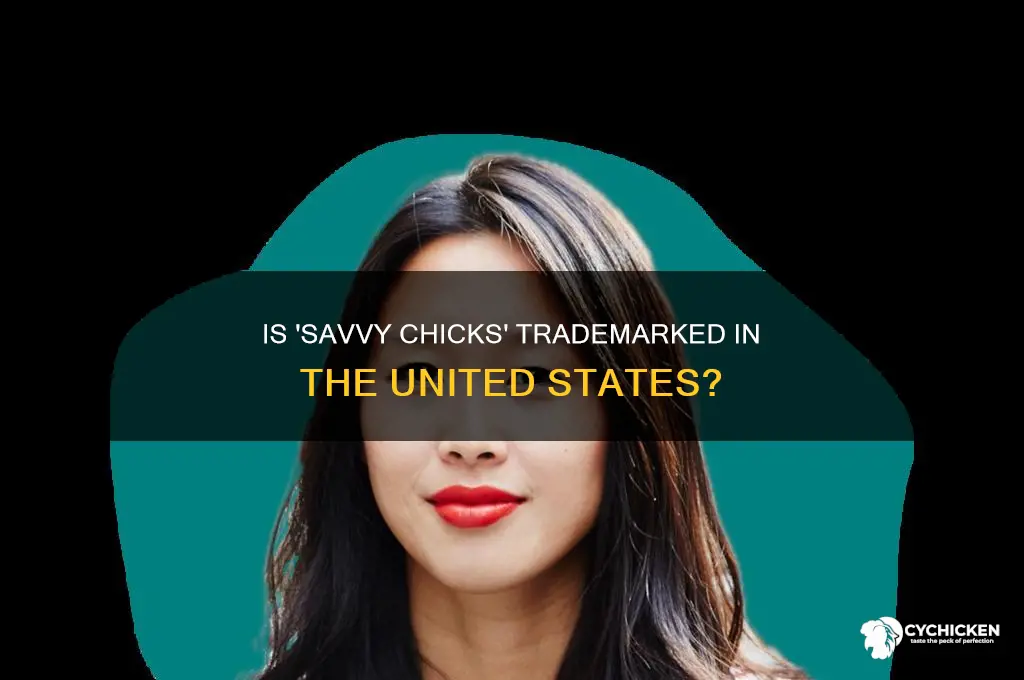 is savvy chicks trademarked in the united states