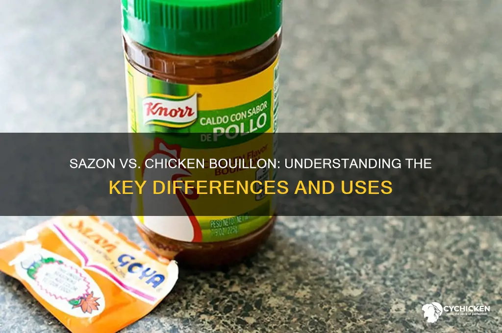 is sazon the same as chicken bouillon
