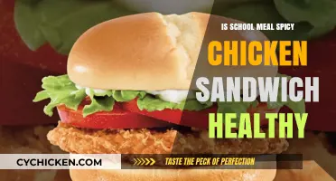 Is the School Meal Spicy Chicken Sandwich a Healthy Choice?