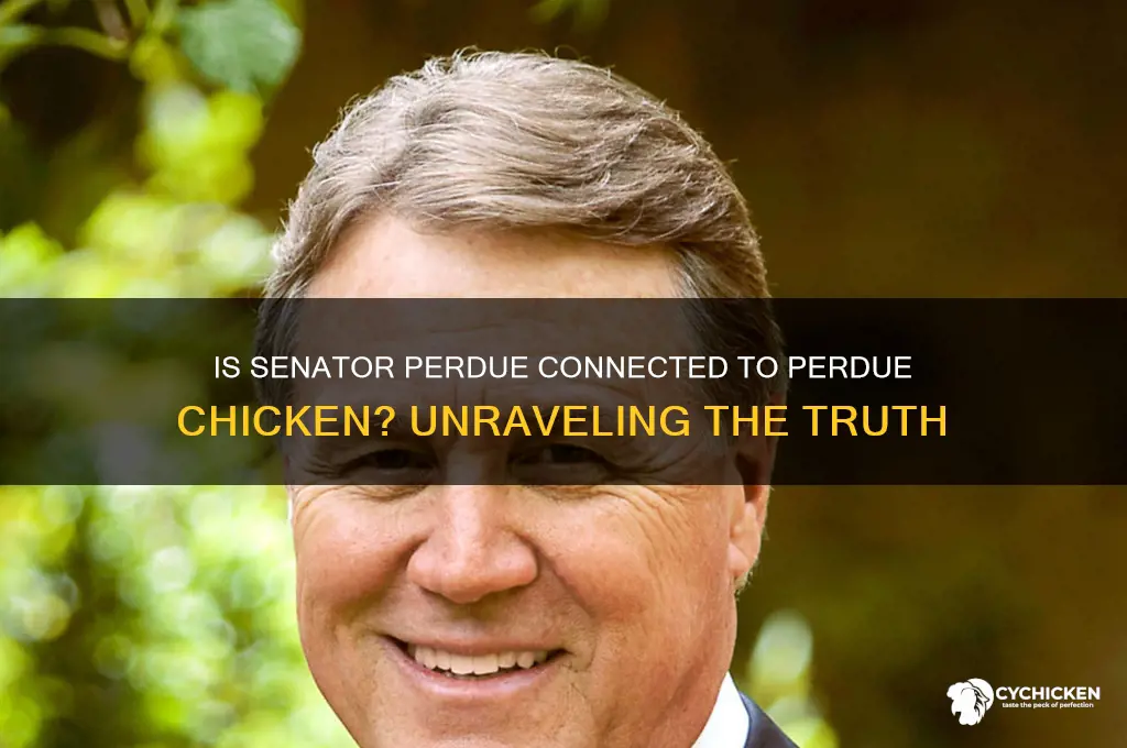 is sen perdue related to perdue chicken