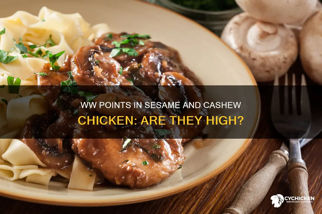 is sesame chicken and cashew chicken high in ww points