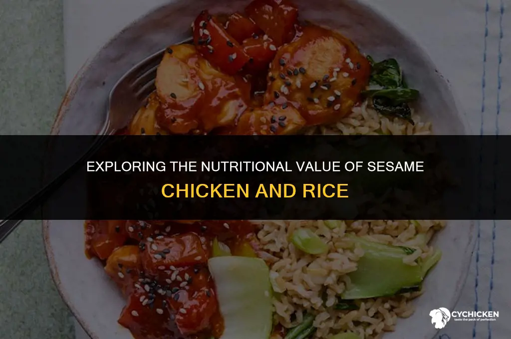 is sesame chicken and rice healthy