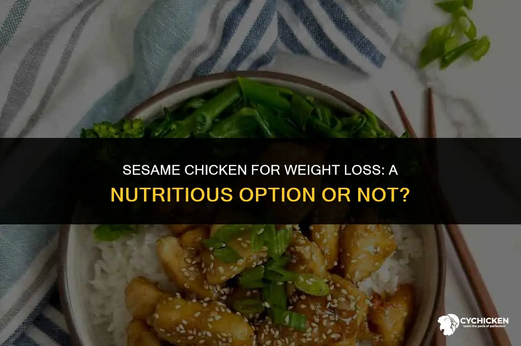 is sesame chicken healthy for weight loss