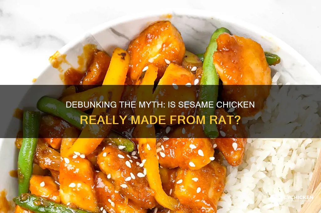 is sesame chicken made out of rat