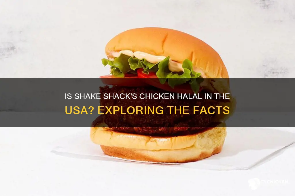 is shake shack chicken halal in usa