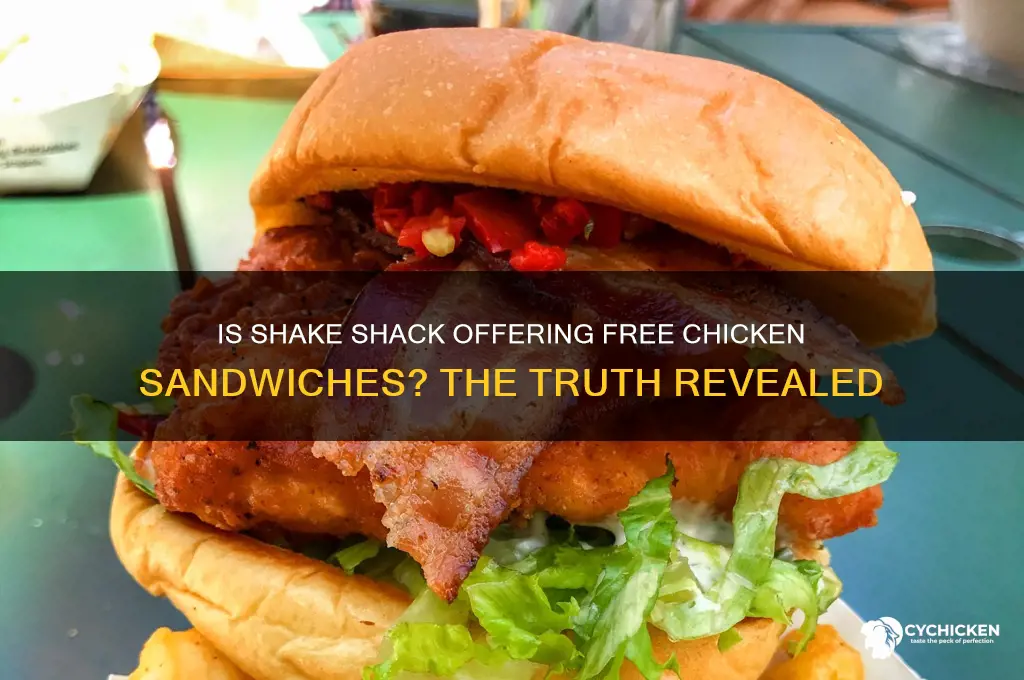 is shake shack giving away free chicken sandwiches