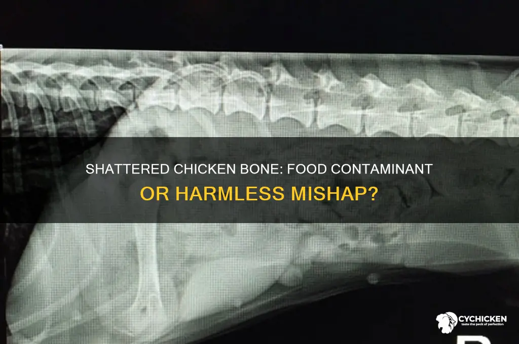 is shattered chicken bone a food contaminants