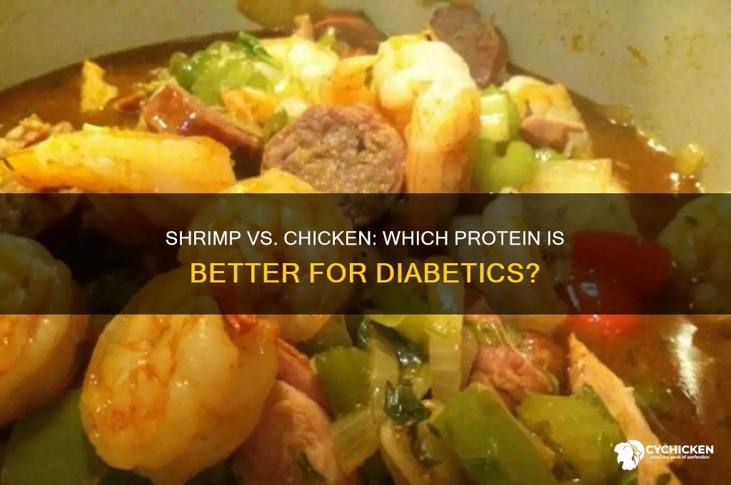 is shrimp or chicken better for diabetics