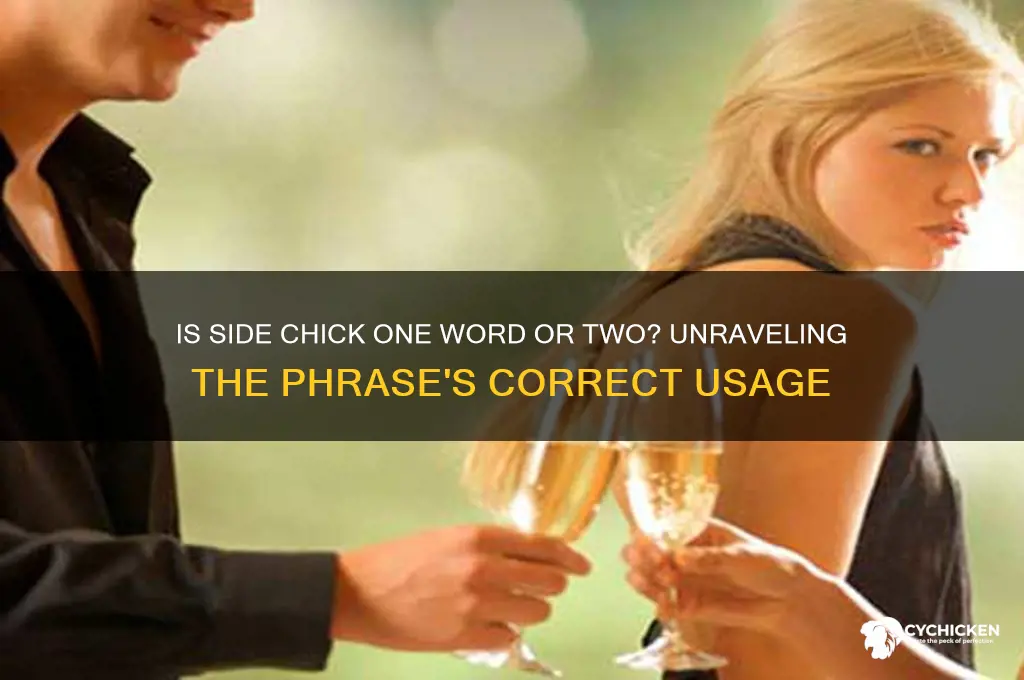 is side chick one word or two