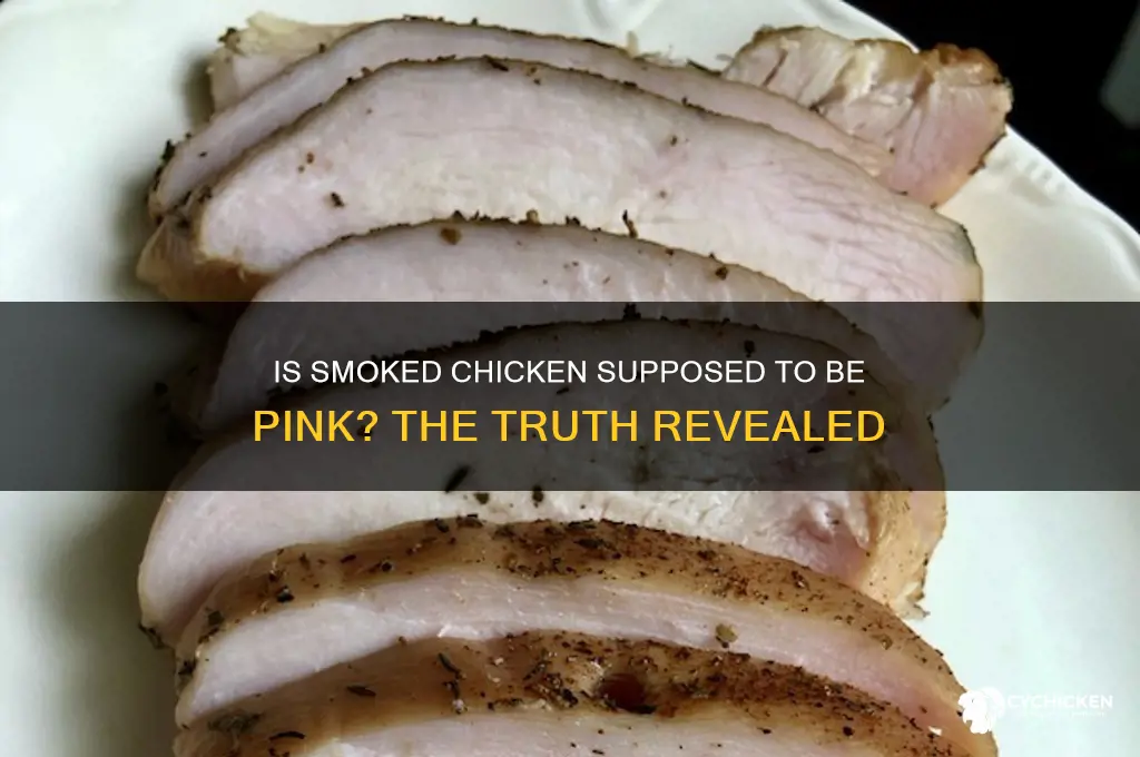 is smoked chicken meant to be pink