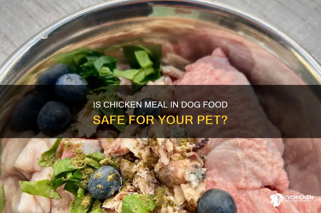 is some chicken meal in dog food okay