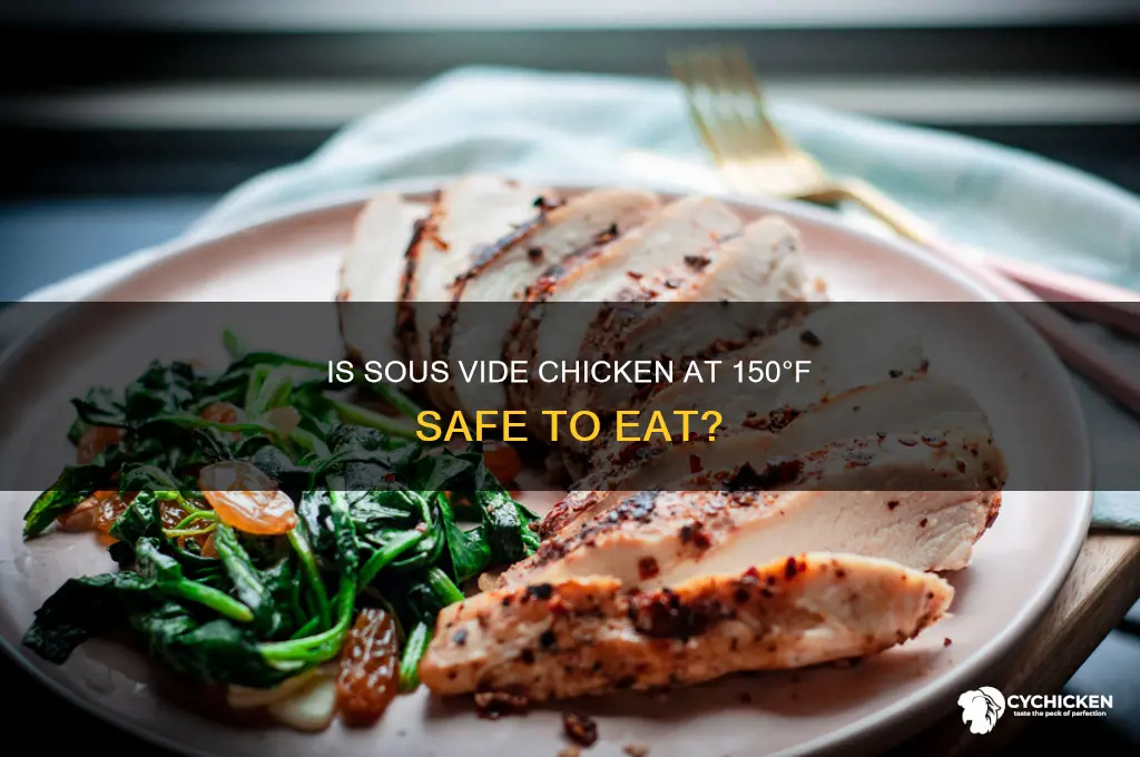 is sous vide chicken at 150 safe